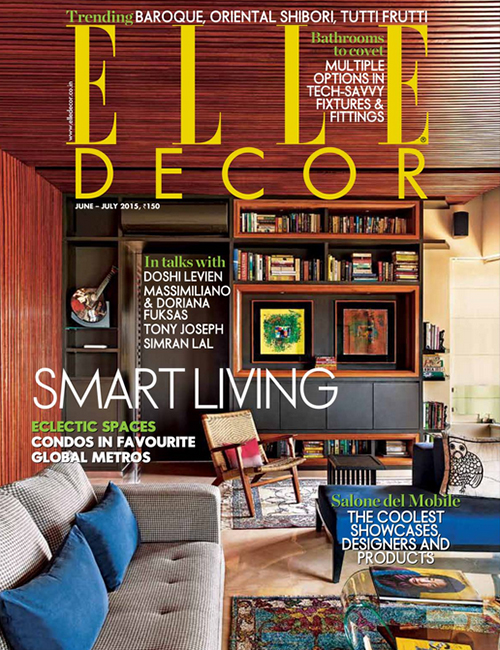 elle décor cover page features, vir residence